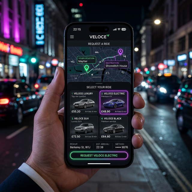Ali bin Ali App Ride Selection